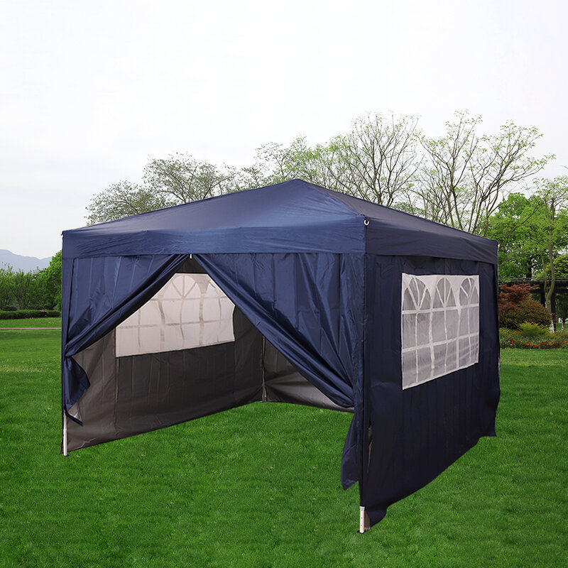 Presale 15% off Waterproof 3x3m Pop Up Gazebo Marquee Garden Awning Party Tent Canopy Arbor Easy Set-up &Carrier Bag Full closed