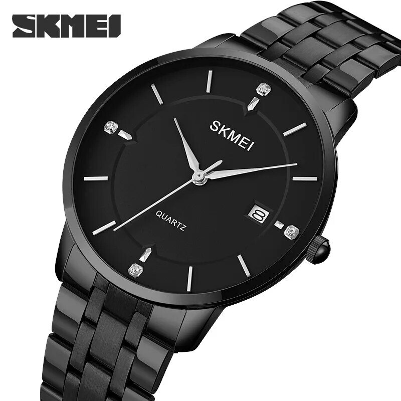 นาฬิกาข้อมือ SKMEI ผู้ชายนาฬิกาควอตซ์นาฬิกากันน้ำกันกระแทกสายสแตนเลสนาฬิกานาฬิกาแฟชั่นนาฬิกาธุรกิจชายนาฬิกาข้อมือ1801
