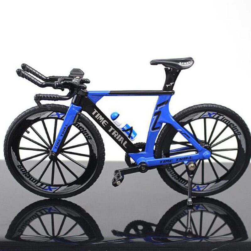 1:10 масштаб металлический изогнутый гоночный цикл литой горный велосипед модель игрушки Крест велосипед Реплика коллекция F дети подарки