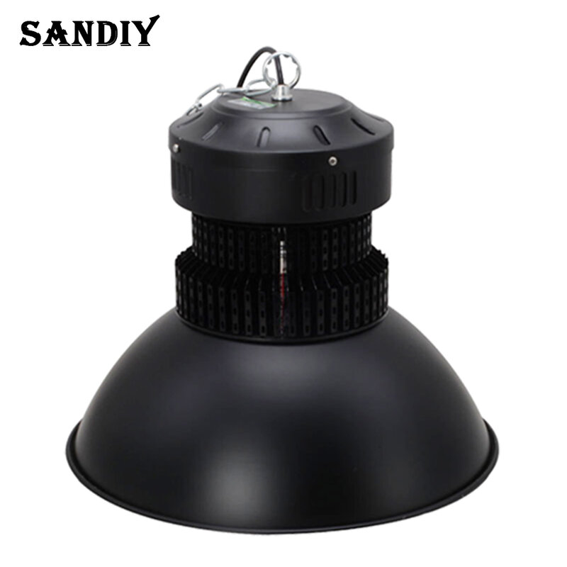 Sandiy-lâmpada industrial, 100w, led de alto brilho, 150w, 200w, iluminação de fábrica, lâmpada industrial para oficinas