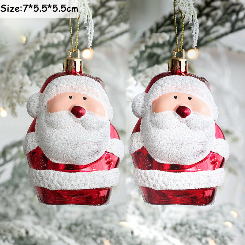 2 pçs elk bolas de natal ornamentos bauble pingente natal árvore pendurado bolas decorações de natal para casa navidad 2022 palle