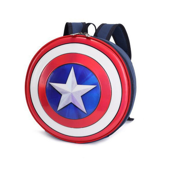 Marvel kinder Rucksack Für Kinder Cartoon Captain America Muster Kindergarten Schule Taschen Jungen Casual Spielzeug Schulter Pakete