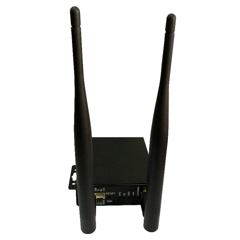 Router Mobil 4G dengan Slot Kartu SIM 3G WCDMA / UTMS / HSPA Openwrt Router WiFi Nirkabel 4G LTE FDD Seluler dengan Antena Eksternal
