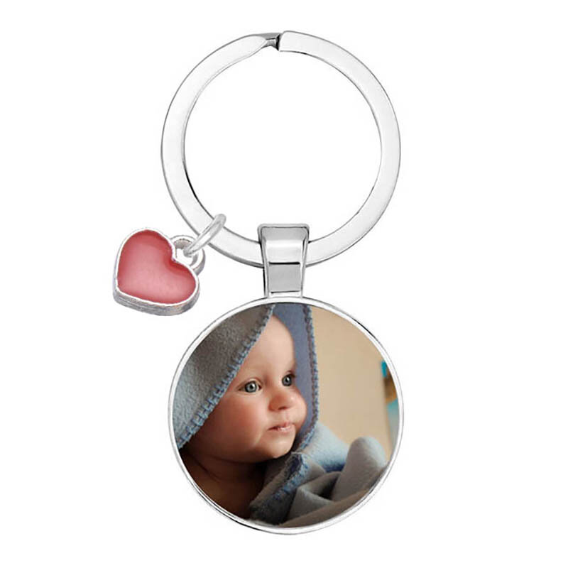 Foto personalizada Pingentes para membro da família, chaveiro personalizado, foto de seu bebê, criança, mãe, pai, avô, ente querido, presente