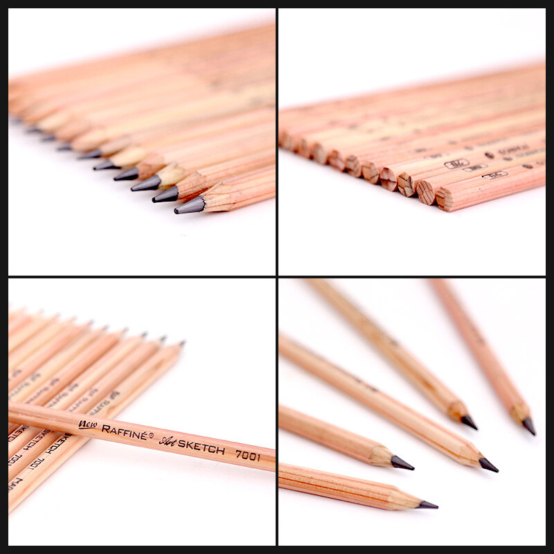 Деревянные карандаши 3H/2 H/H/B/2B/3B/4B/5B/6B/7B/8B/9B, профессиональные карандаши для рисования, школьные и офисные принадлежности