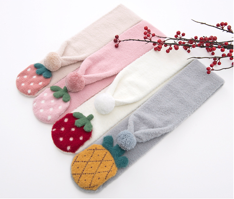 Obst kinder schal Koreanische version mode herbst winter mädchen der bib winter Koreanische kinder