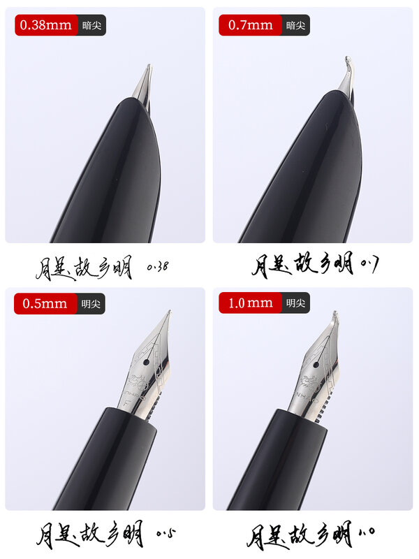 Jinhao 51A Kayu Fountain Pen Ink Pen Pena Kaligrafi EF/F Nib Kantor Alat Tulis sekolah pemasok