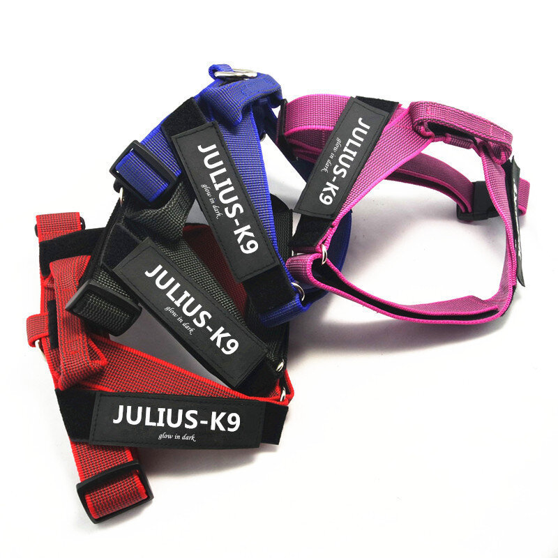 New Arrival Best Quality Small Large Glow Dog JULIUS K9 Light Vest Harness Pet Safety Training Collar Cat Perros