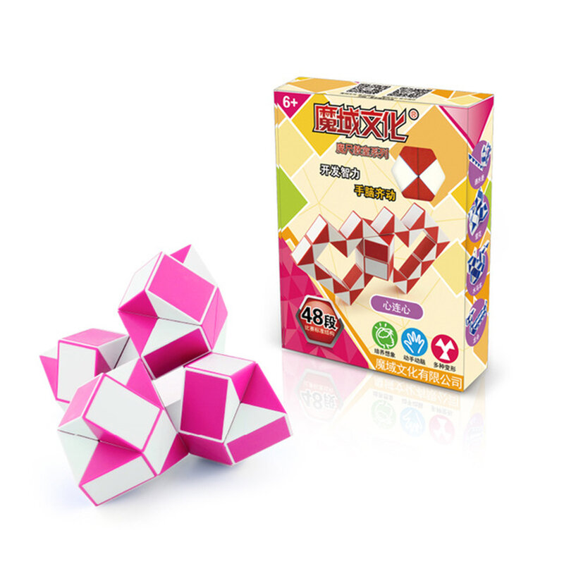 Обучающие игрушки для детей Moyu Cubing, 48 скоростных кубиков змеи, Волшебная головоломка для детских праздников