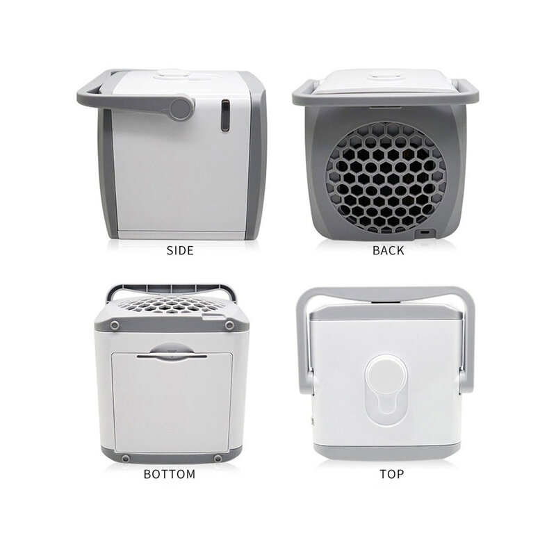 Mini ventilador de aire acondicionado portátil, rápido y fácil enfriador de aire, USB, para habitación, Verano