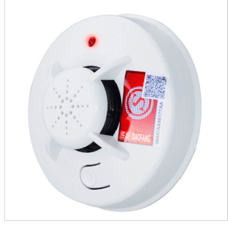 Detektor Asap Alarm Kebakaran 9V Baterai Dioperasikan Alarm Asap Instalasi Mudah dengan Cahaya Suara Peringatan Kebakaran Aman