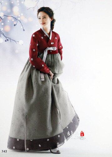 Hanbok fin importé de Corée du Sud, dernier Hanbok, broderie à la main, mariage