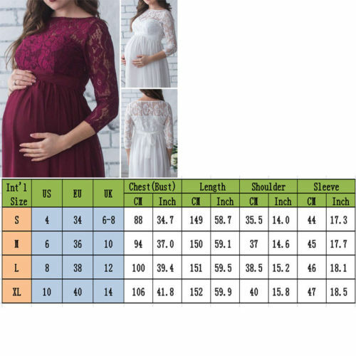 Puococo ciężarna sukienka dla matki fotografia ciążowa rekwizyty kobiety ubrania ciążowe koronkowa sukienka dla ciężarnych sesja zdjęciowa odzież