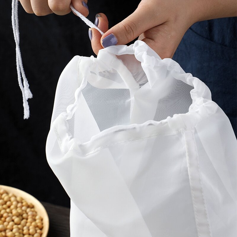 Beer Homebrew Filter Bag for Brewing Reusable Kitchen Food Filter Bags Strainer Fine Mesh Bag for Beer Nut Milk Juice Filters