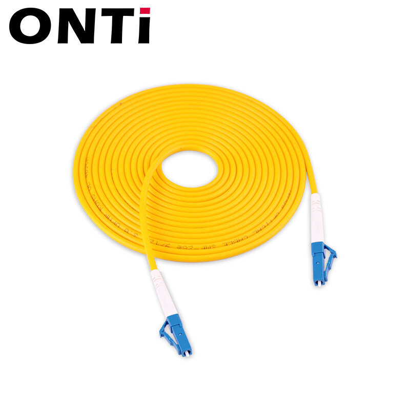 ONTi 1-10 buah LC UPC ke LC UPC Simplex 2.0mm PVC kabel Patch serat Mode tunggal kabel jumper serat patch optica