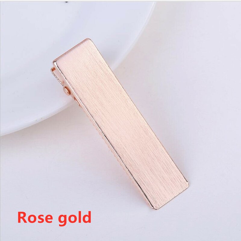 6 pcs/lot 6-8cm High quality brushed alloy metal hairpin geometric rectangular plane hairpin personality headdress accessories