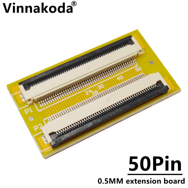 2 Stuks Ffc/Fpc Extensionboard 0.5Mm Tot 0.5Mm 50P Adapter Board