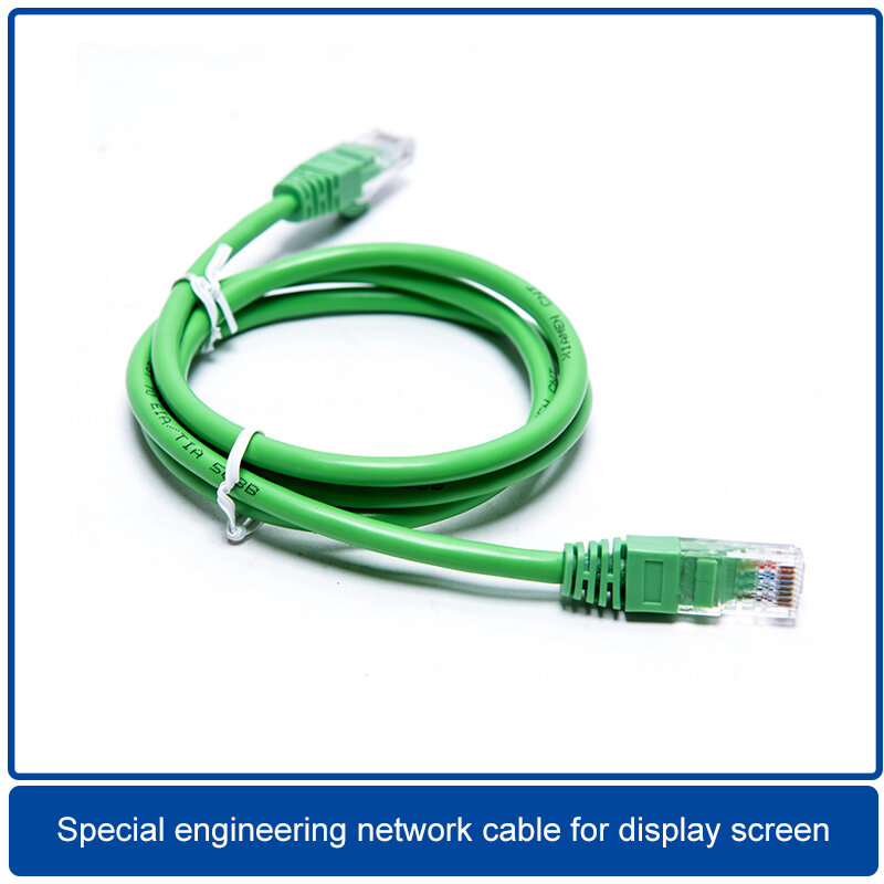 Cable de red de ingeniería especial para pantalla de visualización, Cable Ethernet Cat5, Cable Lan, UTP, RJ45, 0,6 M