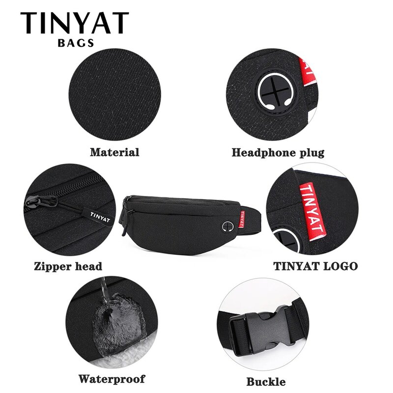Tinyat-男性と女性のための4つのポケット,キャンバスバッグ,電話,バナナ,バナナ,バッグのためのカジュアルなバックパック