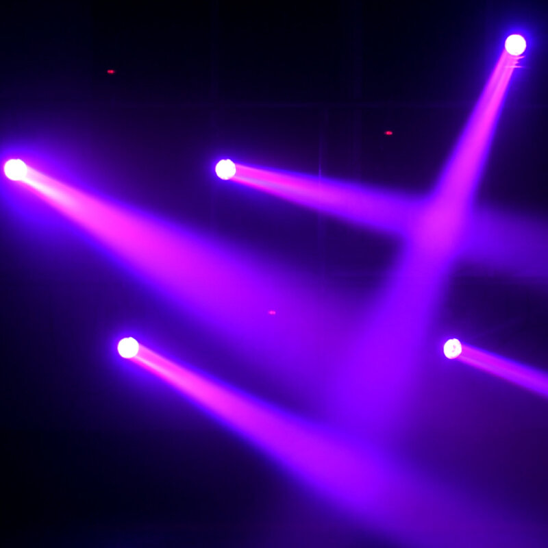 60W RGBW Moving Head Beam Led 4In1 Stage Lighting Mini DJ Equipment Light For Disco Wedding Bar Club 8pcs