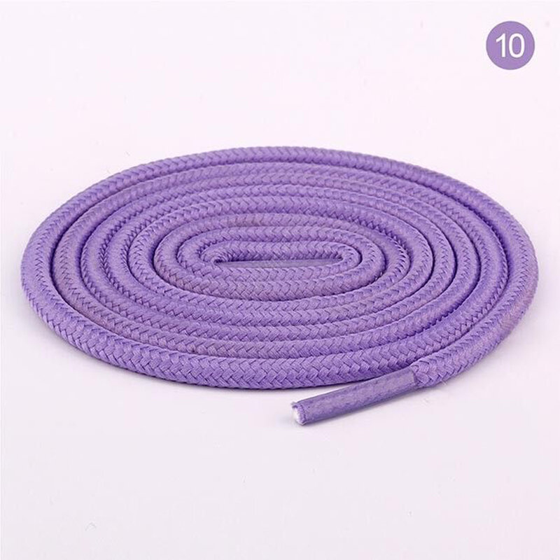 Cadarços longos para tênis, Cordas redondas, Cordas de cordão unissex, Corda encerada multicolorida, 100cm, 150cm