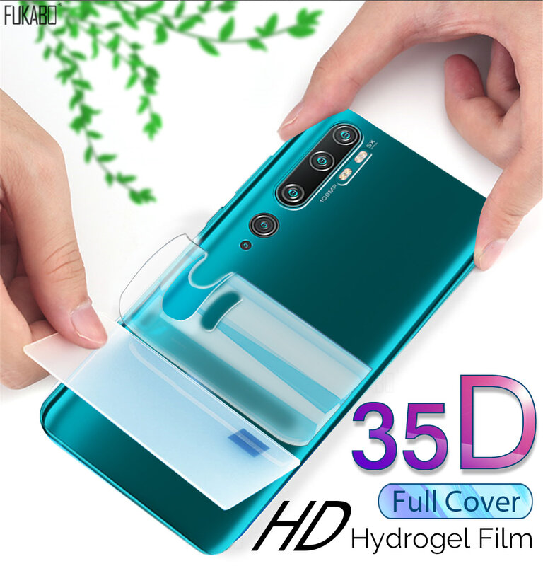 35D Front & Back Hydrogel Film For Xiaomi Redmi Note 9s 8 Pro mi Note 10 Pro Screen Protector For mi 10 9T Pro 10 Lite Not Glass
