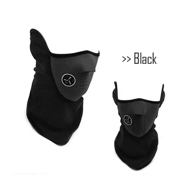 Unisex Winter Neck Guard Scarf Warm Mask Cover Face Hood Protection Cycling Ski Sports Outdoor Warm Fleece Bike Half Face Mask