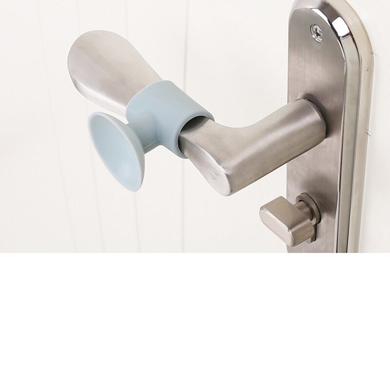 2 шт./лот детская Защитная дверная ручка глушитель защитная накладка для стен силиконовые дверные стопоры товары для предотвращения столкновений
