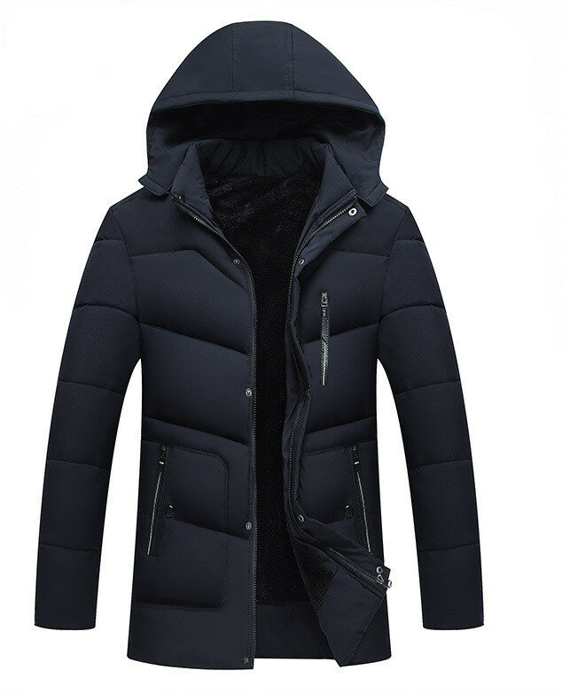 Mrmt-メンズコットンフード付きジャケット,暖かいオーバーコート,アウターウェア,無地,ブランド衣類,2024