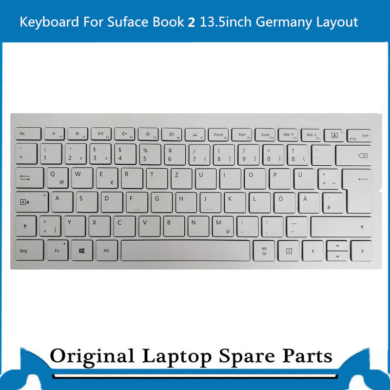 Keyboard Asli untuk Microsoft Surface Book 2 13.5 Inci KB Jerman Jepang Tata Letak Spainish Taiwan 1834 1835