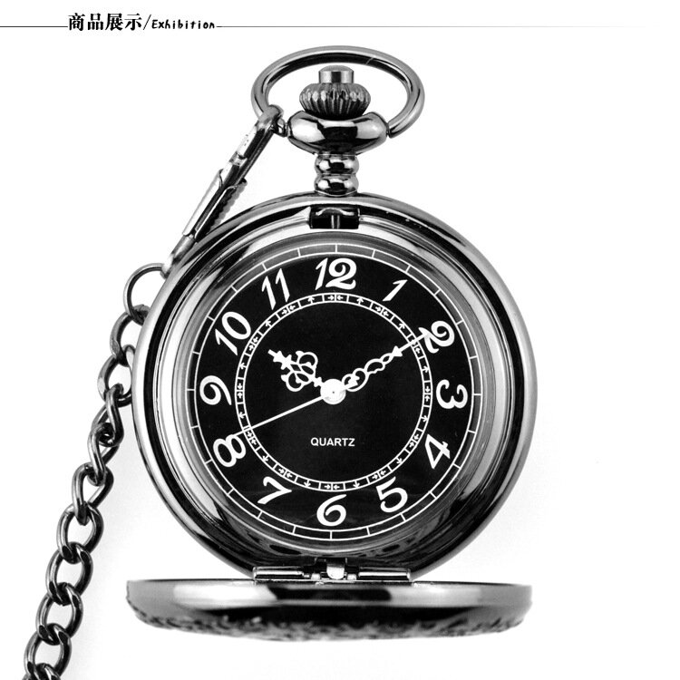 Antieke Quartz Zakhorloge Vintage Brons Gear Hollow Zakhorloge Ketting Hanger Horloge Pocket Met Fob Chain Mannen Vrouwen Geschenken