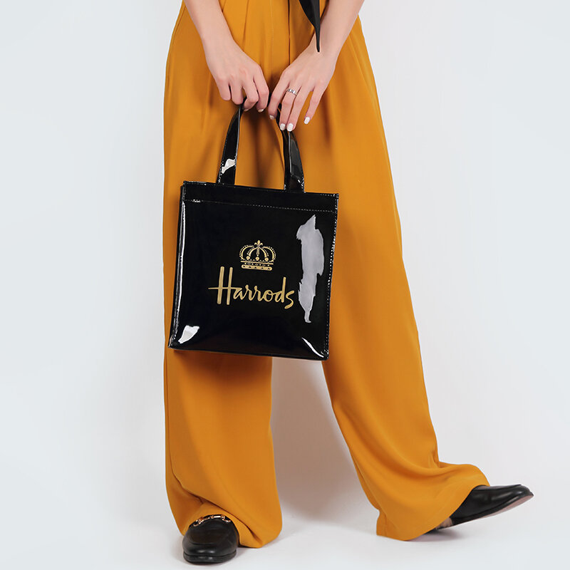 Prinzessin Crown Print PVC wieder verwendbare Einkaufstasche für Frauen umwelt freundliche Sommer tasche Strand handtaschen große lässige Damen Arbeits tasche
