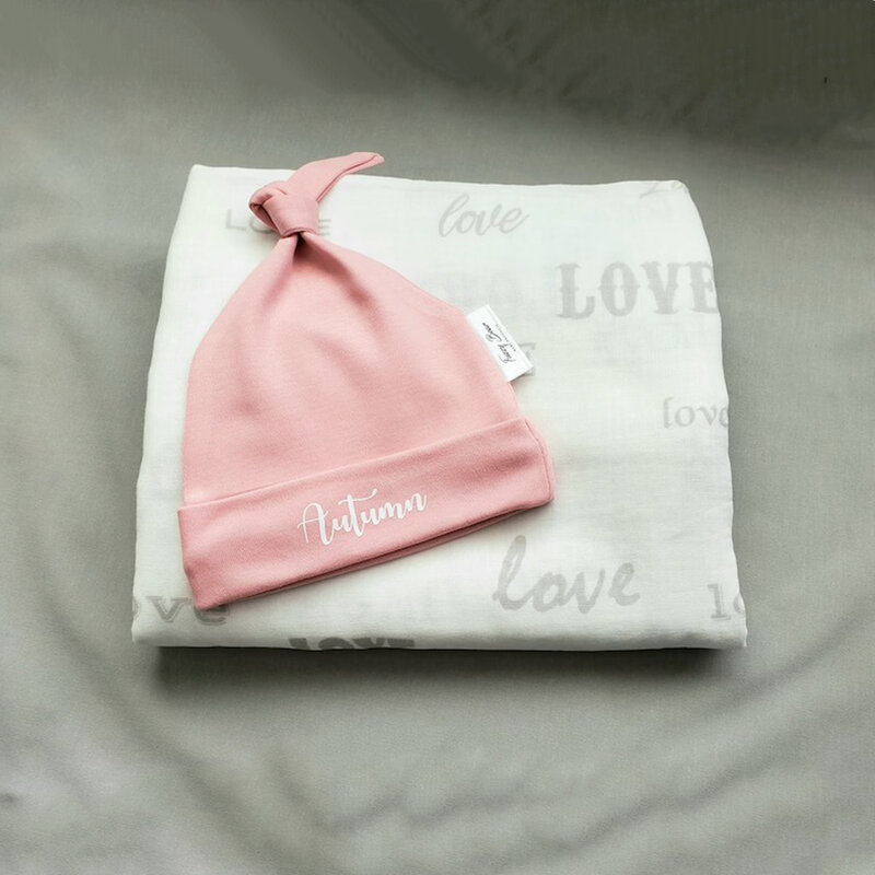 Personaliza tu nombre de alta calidad sombrero de algodón suave bebé gorros gorras de nombre personalizado regalo del bebé recién nacido tapas Unisex niños sombreros