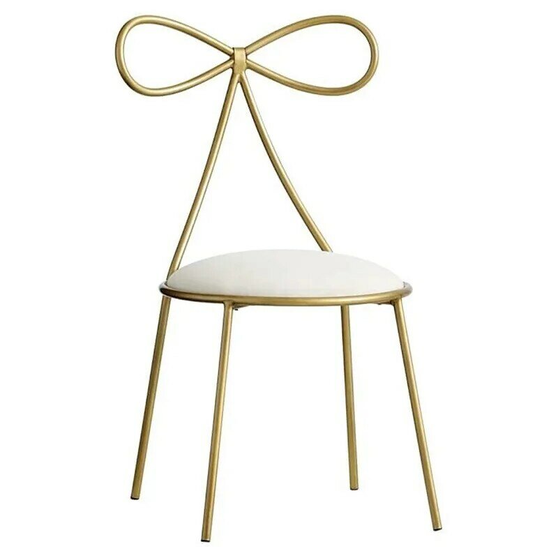 Nordic เก้าอี้สำหรับ Cafe Bar ผีเสื้อเก้าอี้เหล็กโบว์โลหะ Cafe เก้าอี้กลางแจ้งสำนักงานเก้าอี้บ้านทอง decor