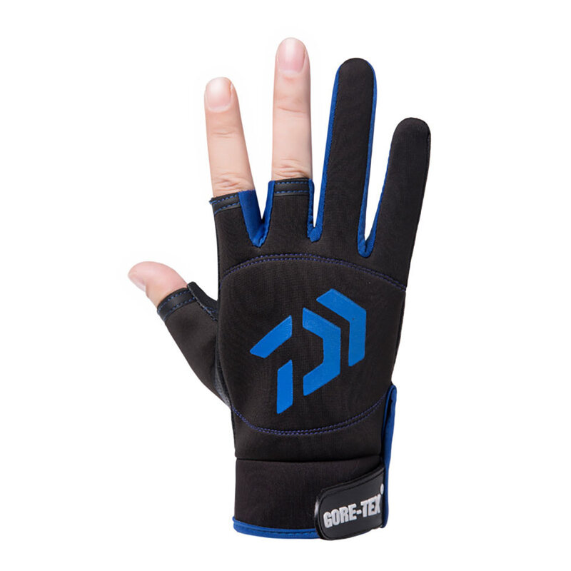 LOOGDEEL Outdoor Sports Finger Angeln Handschuhe Atmungsaktive Palm Anti-rutsch Langlebig Haut-freundliche Stoff Laufen Radfahren Handschuhe