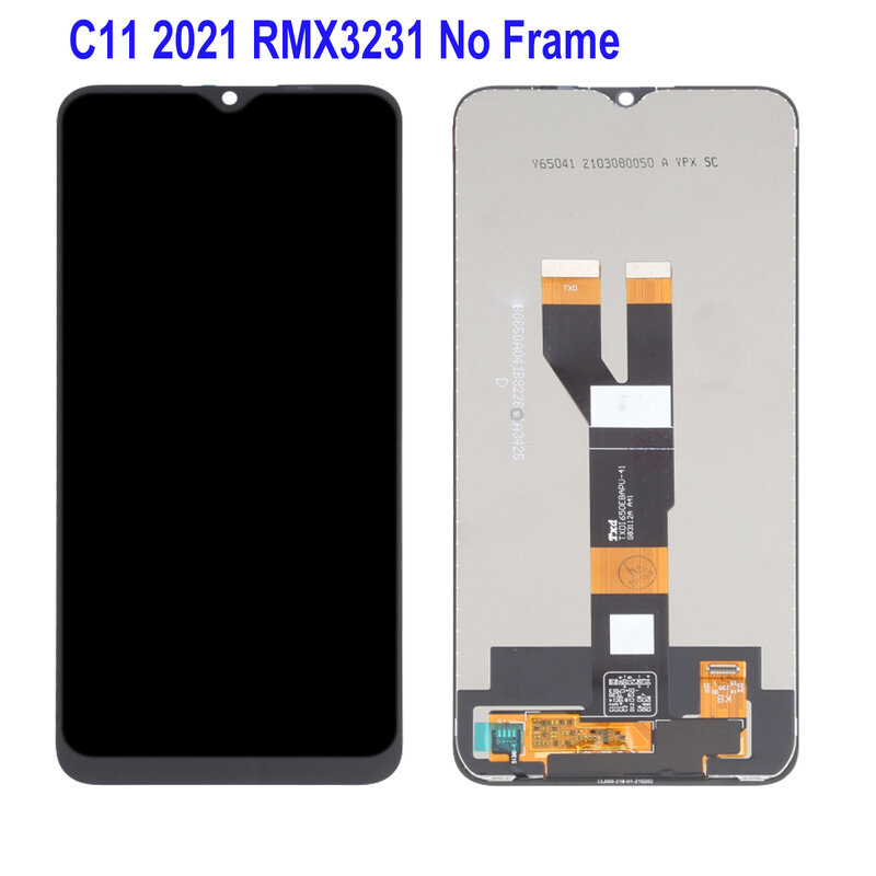 Pantalla LCD Original de 6,52 pulgadas para móvil, montaje de digitalizador táctil para Realme, Narzo 50i, RMX3235, Realme C11 2021, RMX3231, RMX2185