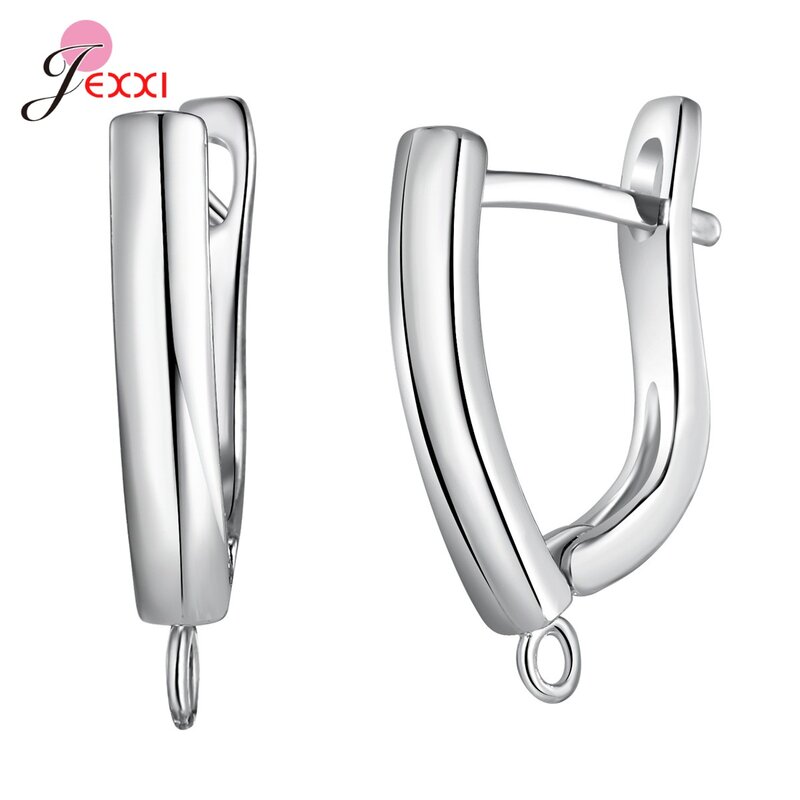 Einfache 925 Sterling Silber Ohrring Haken Für Frauen DIY Ohrringe Earwire Schmuck, Die Verschlüsse Zubehör