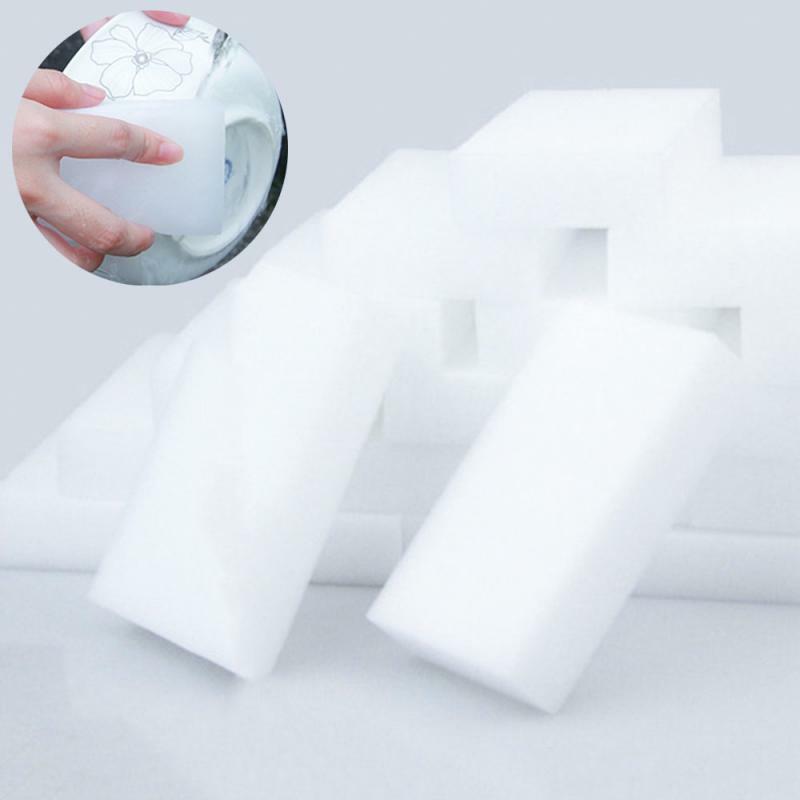100*60*20mm 20 pièces blanc Nano mélamine éponge magique gomme pour cuisine salle de bain propre accessoire mousse tampon de nettoyage plat nettoyage