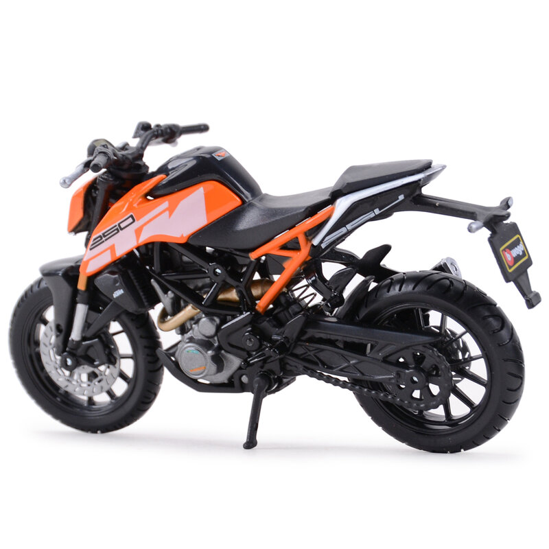 Bburago-KTM 250 Duke Die Cast Veículos, Motocicleta Colecionável Modelo Brinquedos, 1:18