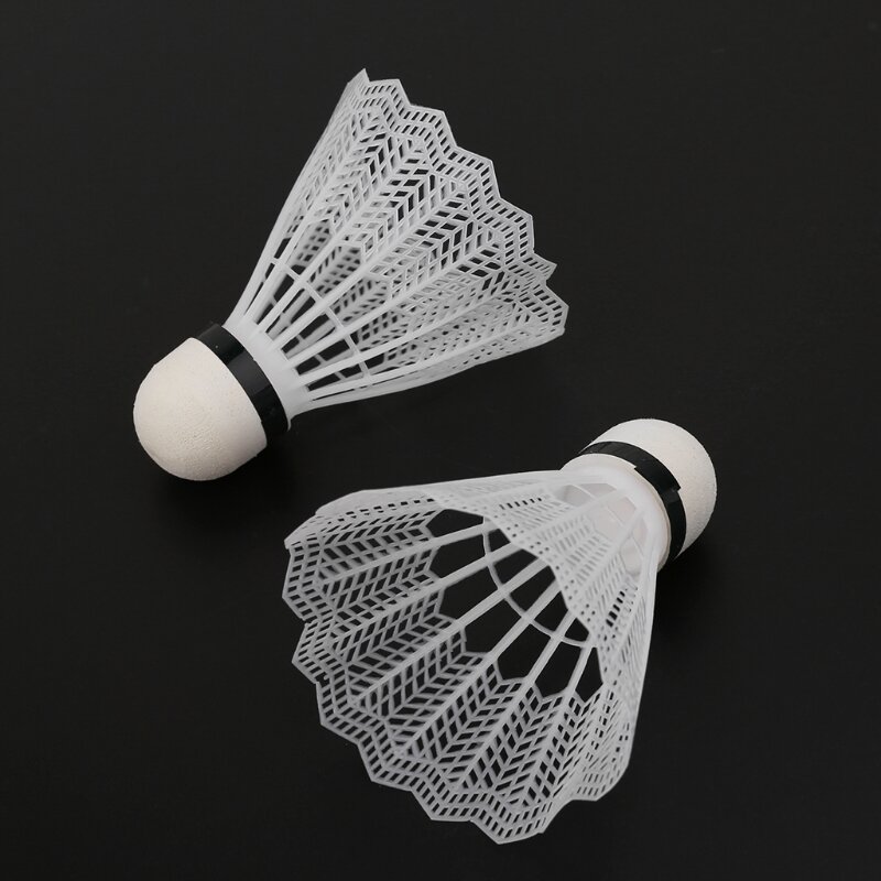 Volano in plastica da Badminton bianco da 12 pezzi accessori sportivi da palestra per interni all'aperto camicia badmington badminton multicolore