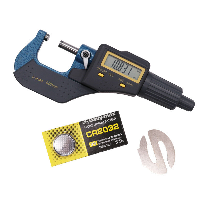 Buiten Micrometer 0-25Mm Hoge Precisie 0.001 Elektronische Digitale Display Micrometer Schroef Micrometer