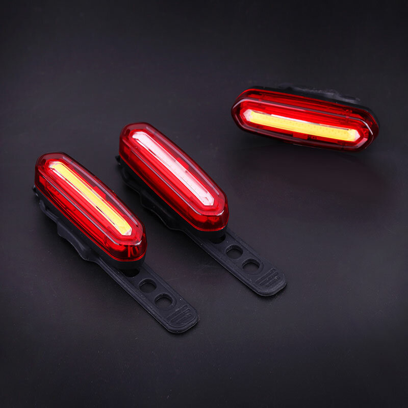 Deemount Rechargeable COB LED USB Mountain Bike Tail Light Taillight MTB Safety Warning Bicycle Rear Light Bicycle Lamp