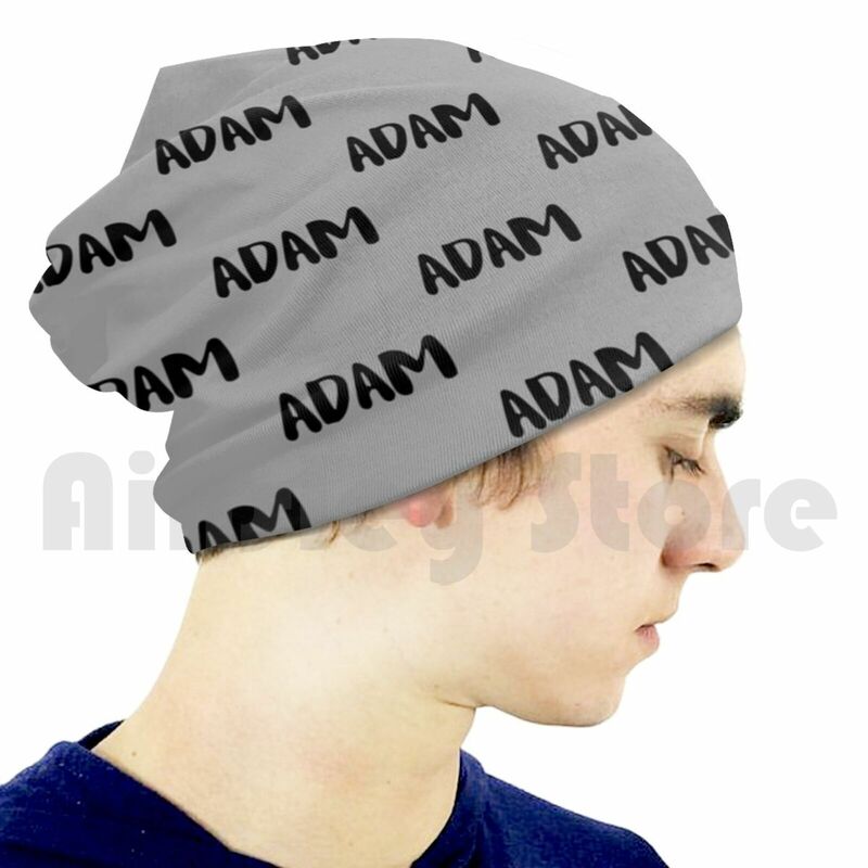 Adam (grigio) Beanie Hedging Cap cuscino con stampa fai da te Adam Aamina Aage nomi A nomi nomi con nomi che iniziano con A
