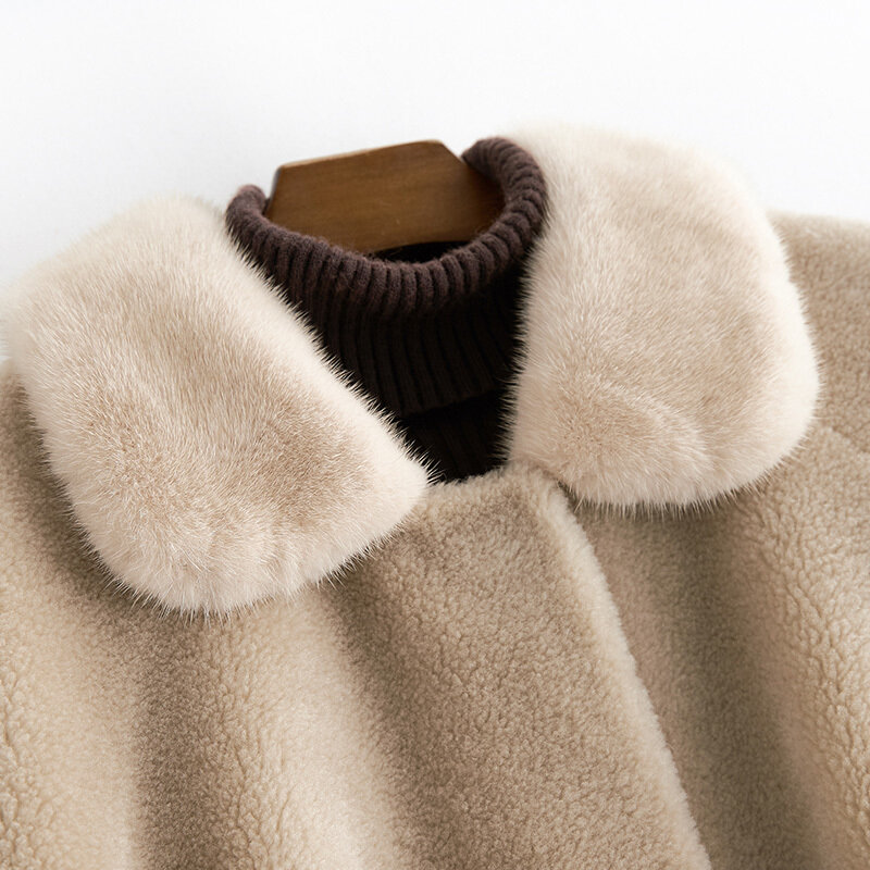 女性の本物の毛皮のロングコート,ウールの冬のコート,ジャケット,暖かいパーカー,特別オファー,l2422,2020