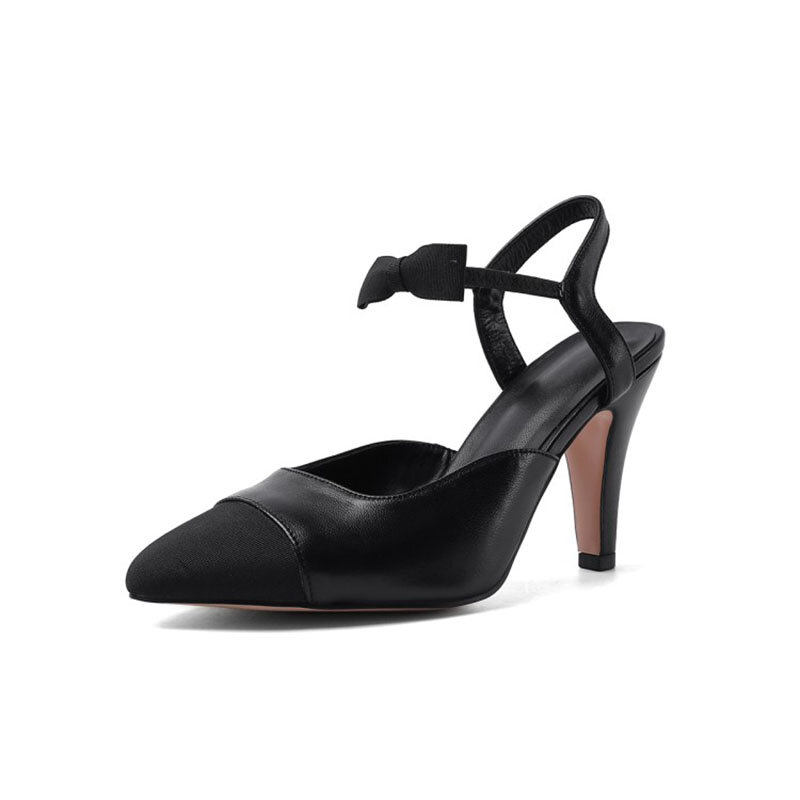 2021ฤดูร้อนใหม่ผู้หญิงรองเท้าแตะ Stiletto รองเท้าส้นสูง Bowknot การจับคู่สีแฟชั่นรองเท้าผู้หญิง