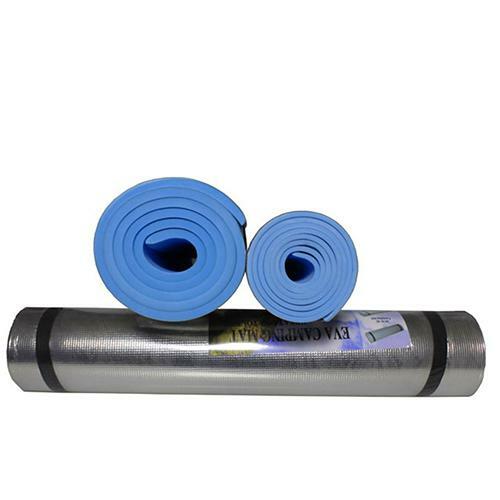 Tikar Yoga EVA Foil Aluminium Anti-selip Bantalan Kebugaran Senam untuk Piknik Luar Ruangan Tikar Berkemah Pantai Tahan Lembab 180x50x0, 6Cm