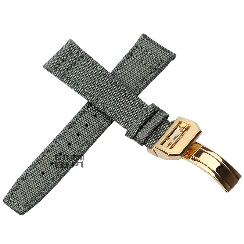 Accessori per cinturini in Nylon nero verde blu 20MM 21MM 22mm adatto per cinturino IWC Pilot portoghese CHRONOGRA