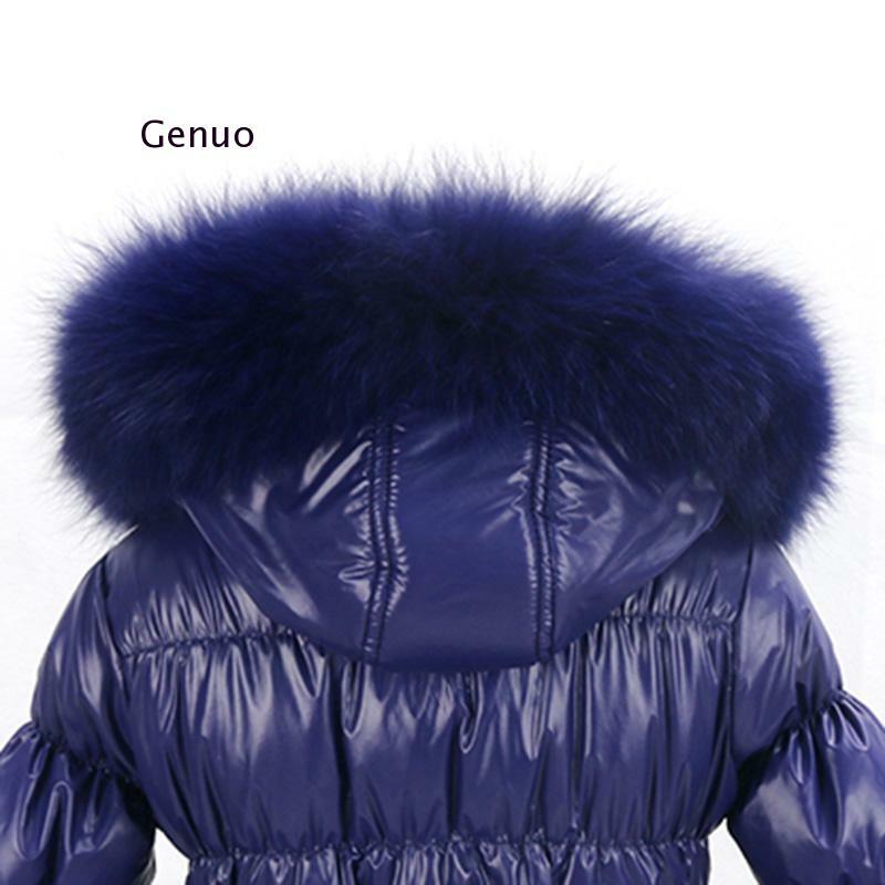 Futrzany płaszcz kurtka zimowa Faux biały puch kaczy Abrigos Mujer wiatroszczelna kurtka z kapturem futro popularna kurtka pikowana