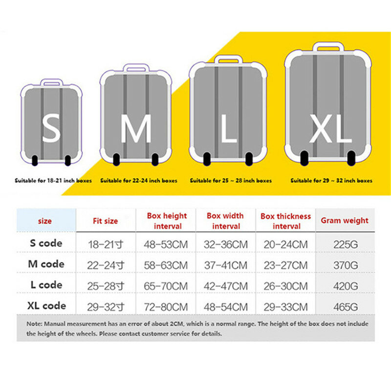 Vogvigo bagagem capas protetoras de tecido elástico cor sólida mala de viagem capa protetora para 18-28 polegadas casos acessórios de viagem