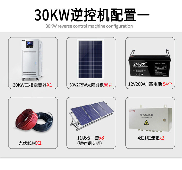 Los fabricantes suministran un conjunto de generador de sistema solar fotovoltaico a gran escala de 30kW
